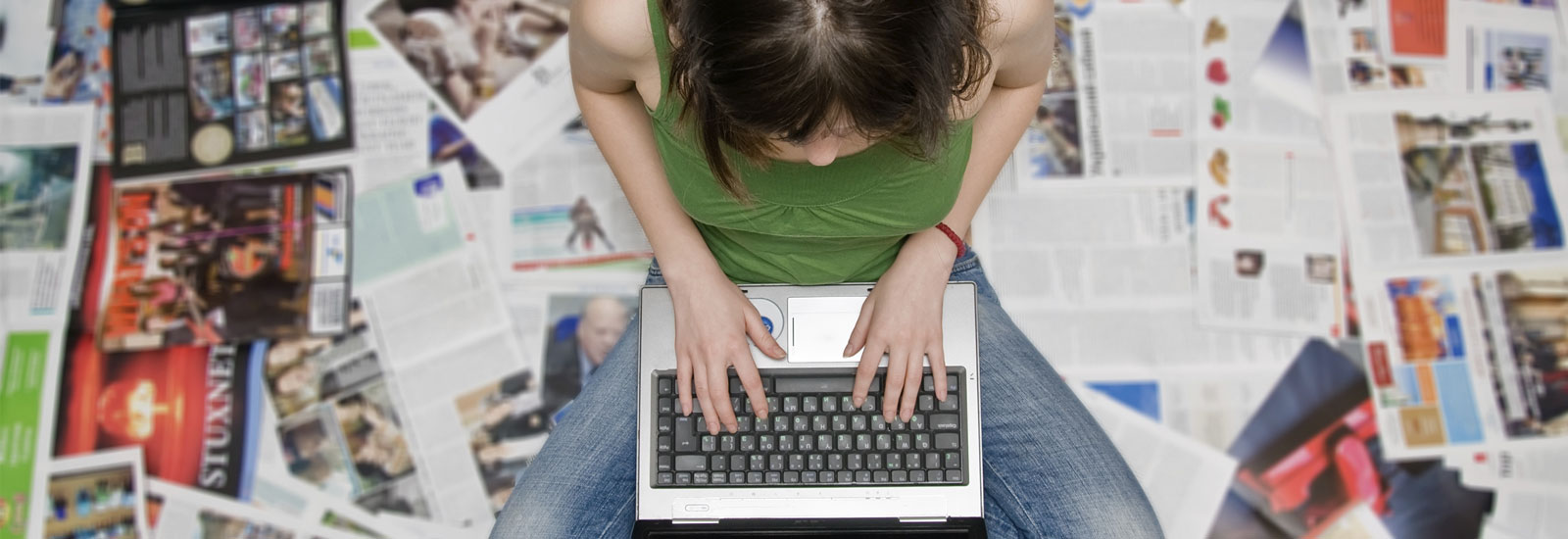 Student on laptop