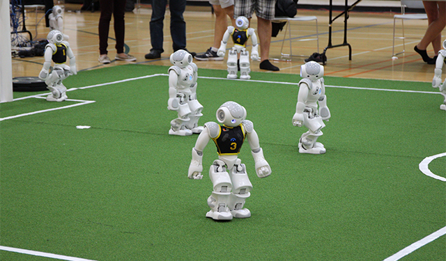 soccer-playing robots 